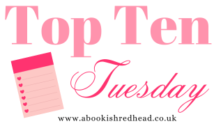 Pink Writing in white background - Top Ten Tuesday