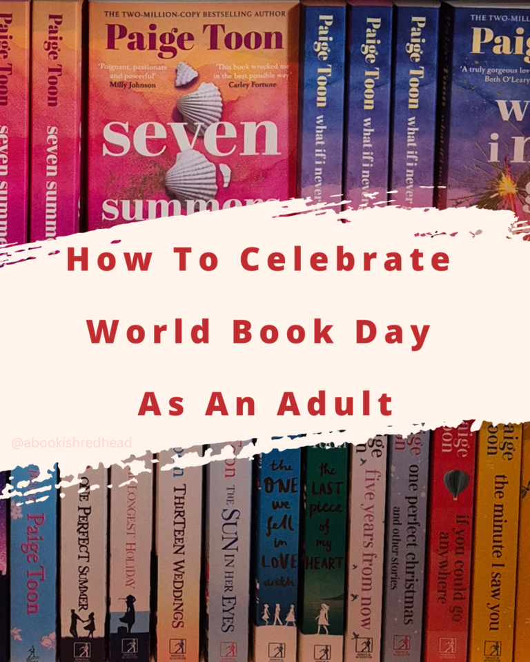 Paige Toon book spines for How To Celebrate World Book Day As An Adult