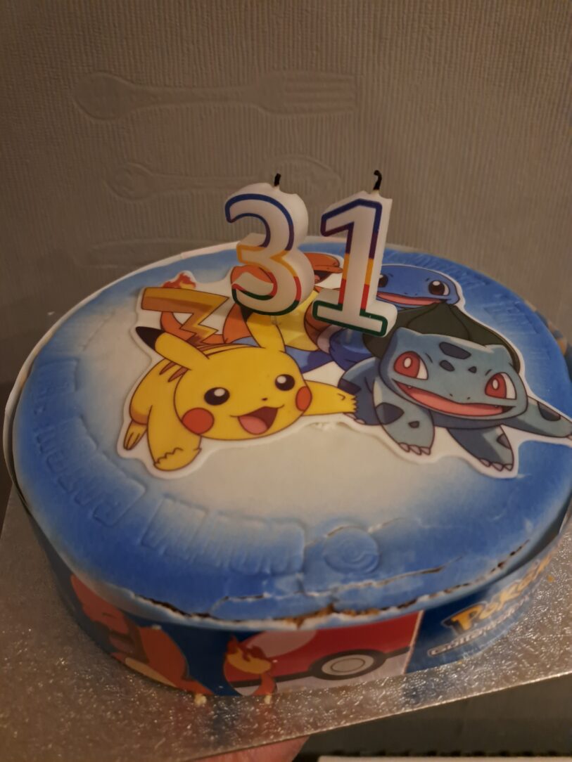 Pokemon Birthday cake with Pikachu