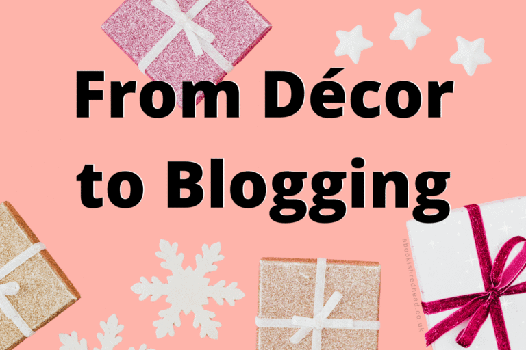 Presents wrapped in glitter wrapping paper for from décor to blogging